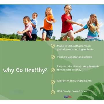 Go Healthy Kids Liquid Multivitamin for Growth & Immune Boosting