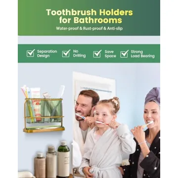 KONE Multifunctional Toothbrush Holder - Bathroom Organizer