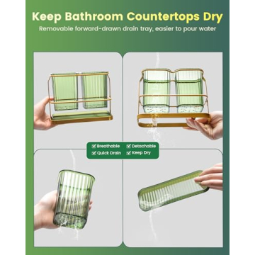 KONE Multifunctional Toothbrush Holder - Bathroom Organizer