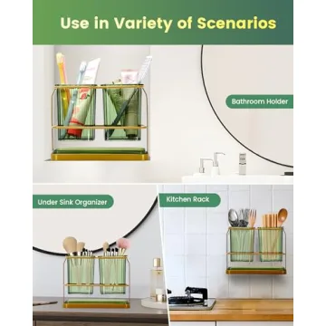 KONE Multifunctional Toothbrush Holder - Bathroom Organizer