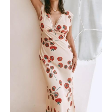 Stylish Women Y2K V Neck Maxi Dress for Every Occasion