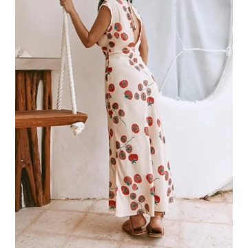 Stylish Women Y2K V Neck Maxi Dress for Every Occasion