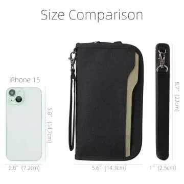 ZOPPEN Rfid Passport Holder Travel Wallet Family Documents Organizer Travel Accessories for 6 Passpo...