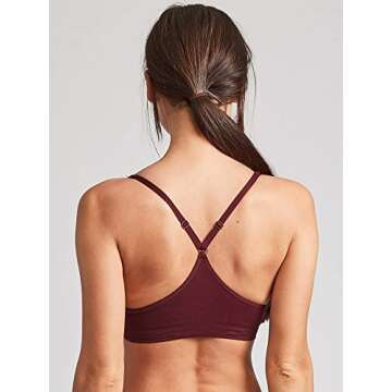 Kalon Women’s 4 Pack Racerback Sports Bralette - Comfort & Style