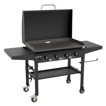 Blackstone 36 Inch Gas Griddle with Hood Cooking Station for Ultimate Outdoor Experience