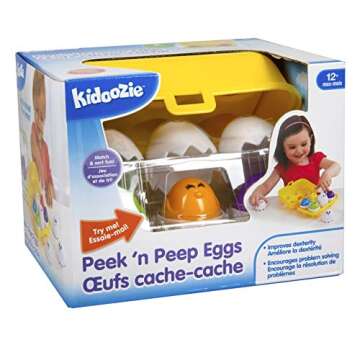 Kidoozie Peek N Peep Eggs - Brain-Boosting Fun for Toddlers