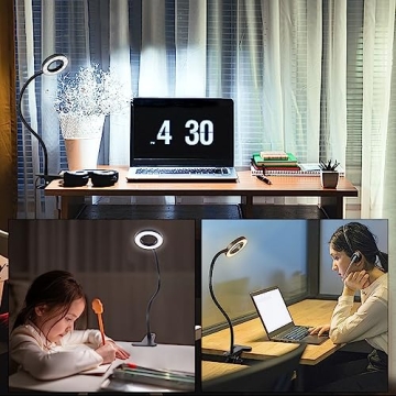 Versatile Woputne Clip-On Desk Lamp for Reading and Crafting