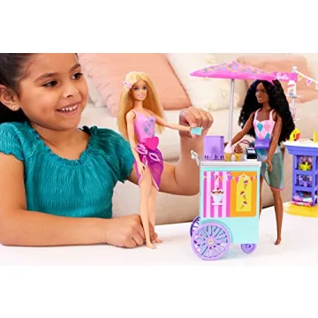 Barbie Beach Boardwalk Playset with Dolls & Accessories