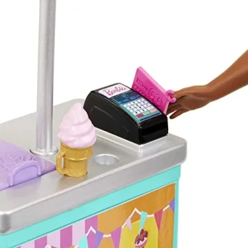 Barbie Beach Boardwalk Playset with Dolls & Accessories