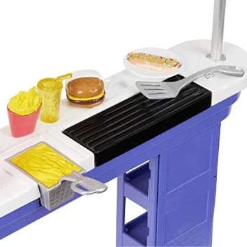 Barbie Beach Boardwalk Playset with Dolls & Accessories