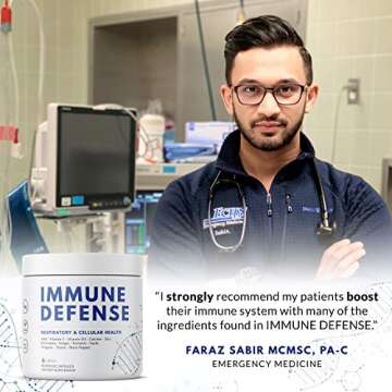 immune defense - vitamin c immune support and wellness formula with vitamin d, zinc, b complex, garlic, ginger and turmeric extract - 90 capsules