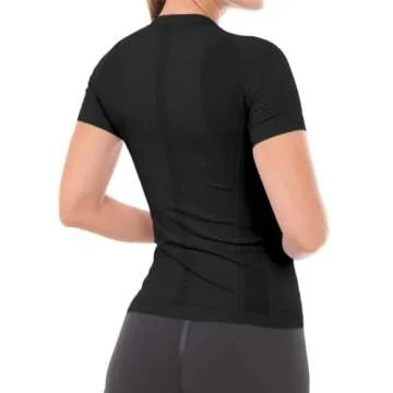 MathCat Workout Shirts for Women Short Sleeve, Workout Tops for Women, Quick Dry Gym Athletic Tops，Seamless Yoga Shirts
