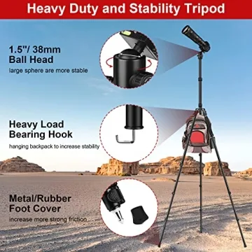 High-Performance 81" Tripod for All Cameras and Devices