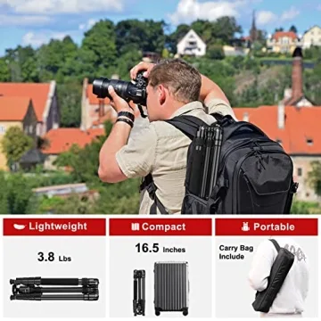 High-Performance 81" Tripod for All Cameras and Devices
