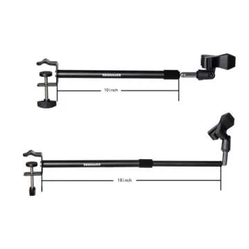 Rannsgeer Microphone Ext Boom Arm Adjustable Boom 18 Inch