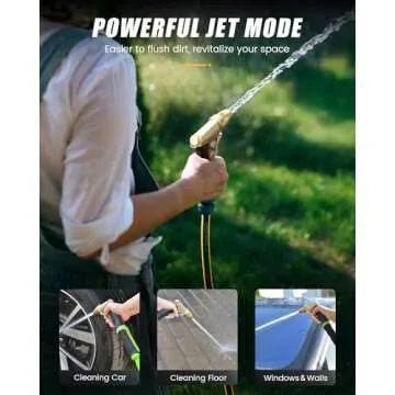 RAINPOINT Heavy Duty Garden Hose Nozzle with Adjustable Sprays