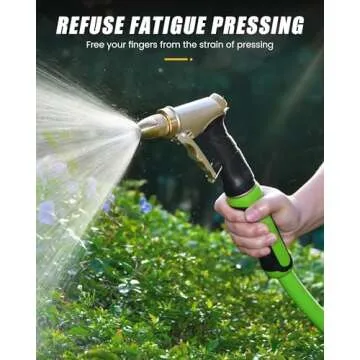 RAINPOINT Heavy Duty Garden Hose Nozzle with Adjustable Sprays