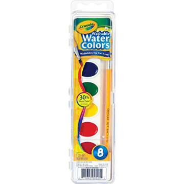 Crayola Washable Watercolor Paint Set for Kids 8 Colors