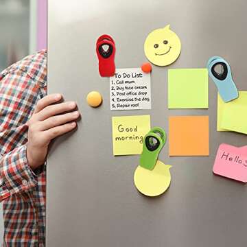 12 Pack Chip Clips, Bag Clips, Magnetic Clips, Chip Clips Bag Clips Food Clips, Bag Clips for Food, Clips for Food Packages, Chip Bag Clip, Food Clips, Magnet Clips, Bread Clips, Clips for Fridge