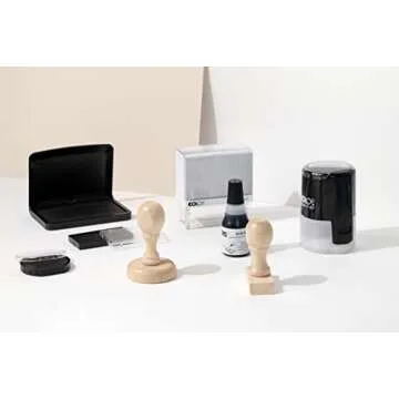 Stamp by Me | from The Library of | Embosser Book Stamp | Floral Library Stamp | Custom Rubber Stamp | Personalized Teacher Stamp | Custom Library Stamp (Rubber Stamp)