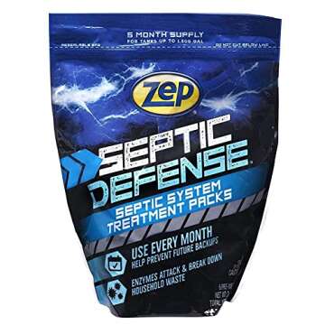 Zep Septic Defense System Treatment Dissolvable Packs - (2 Pack) 1 Year Supply - ZSTP6 - Safe for Pi...