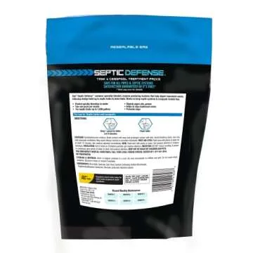 Zep Septic Defense System Treatment Dissolvable Packs - (2 Pack) 1 Year Supply - ZSTP6 - Safe for Pipes