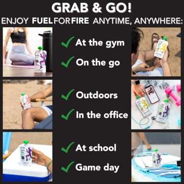 Fuel for Fire VEGAN Protein Smoothie Squeeze Pouch - Mango Coconut (24-Pack) | Healthy Snack & Recovery | No Sugar Added, Dietitian Approved | Plant Based Functional Fruit Smoothies (4.5oz pouches)