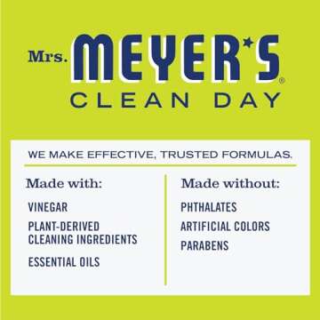 MRS. MEYER'S CLEAN DAY Vinegar Gel Cleaning Spray, Bathroom Use, No-Rinse Formula, Plant-Derived Cleaning Ingredients, Lemon Verbena, 16 Fl Oz, Pack of 1