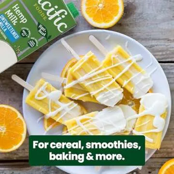 Pacific Foods Unsweetened Vanilla Hemp Milk, Plant Based Milk, 32 oz Carton