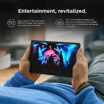 Lenovo Tab M8 (3rd Gen) 8" HD (1280x800) IPS 350nits Glossy, Touch, MediaTek Helio P22T up to 2.3 GHz, 8 Cores, 3GB RAM, 32GB eMMC, Bluetooth, WiFi, Android 11, Iron Grey, EAT Cloth