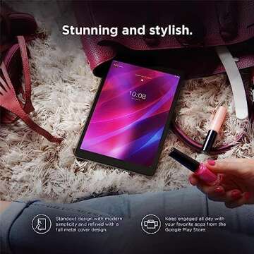 Lenovo Tab M8 (3rd Gen) 8" HD (1280x800) IPS 350nits Glossy, Touch, MediaTek Helio P22T up to 2.3 GHz, 8 Cores, 3GB RAM, 32GB eMMC, Bluetooth, WiFi, Android 11, Iron Grey, EAT Cloth