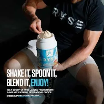 Ryse Loaded Protein Powder | 25g Whey Protein Isolate & Concentrate | with Prebiotic Fiber & MCTs | Low Carbs & Low Sugar | 27 Servings (Chocolate Cookie Blast)