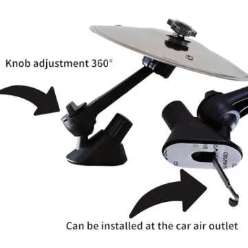 Car Drum Cymbal Air Vent - Fun Music Gadget for Drivers