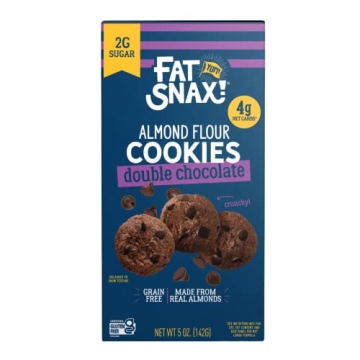 Fat Snax Low-Carb Mini Double Chocolate Cookies for Keto