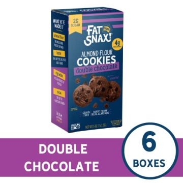 Fat Snax Low-Carb Mini Double Chocolate Cookies for Keto