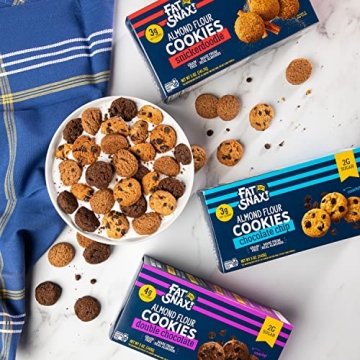 Fat Snax Low-Carb Mini Double Chocolate Cookies for Keto