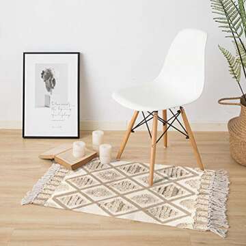 Chic Seavish Handwoven Cotton Area Rug for Your Home