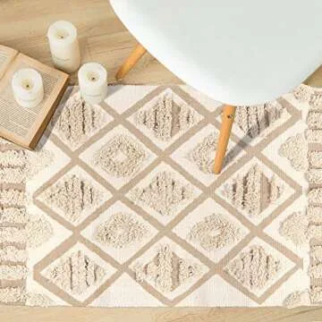 Chic Seavish Handwoven Cotton Area Rug for Your Home