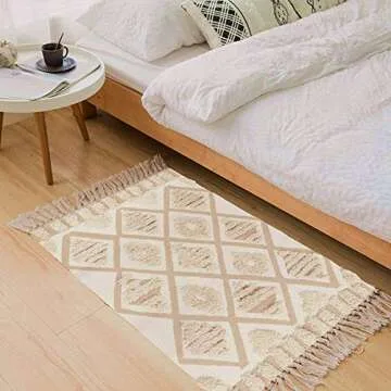 Chic Seavish Handwoven Cotton Area Rug for Your Home