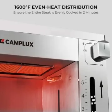 Camplux Infrared Steak Grill with 1600℉ Fast Heating