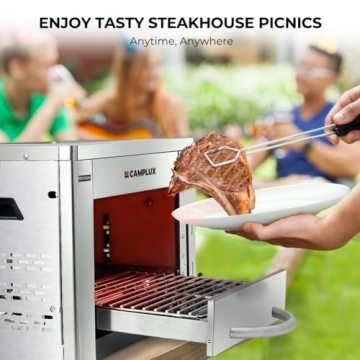 Camplux Infrared Steak Grill with 1600℉ Fast Heating