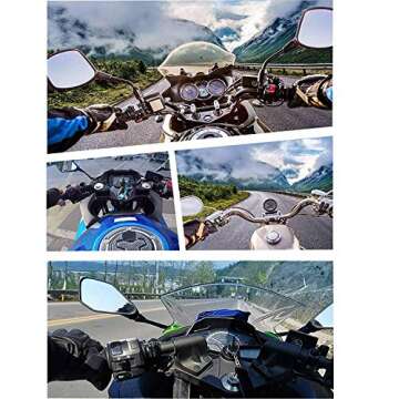 WLPREOE 34in1 Motorcycle Helmet Chin Mount Kits for GoPro Hero 13 12 11 10 9 8 7 Black Silver White 6 Osmo and Other Action Camera with Helmet Adhesive Sticky Mounts and Buckle, Extra Camera Tethers