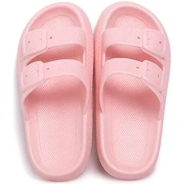 Women Men Pillow Sandal Slippers Soft Cushioned Thick Sole Bathroom House Home Flip Flops Non-slip Shower Pool Beach EVA Flat Sandals