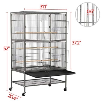 Yaheetech Large Flight King Bird Cage for Any Birds