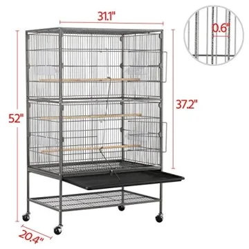 Yaheetech Large Flight King Bird Cage for Any Birds