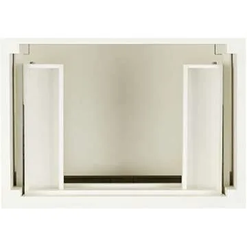 Signature Hardware 464601 Elmdale 30" Free Standing Single Vanity Set with Mahogany Cabinet, Vanity Top, and Oval Undermount Vitreous China Sink - 8" Faucet Holes - White/Feathered White