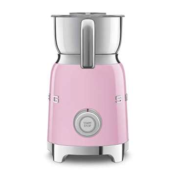 Smeg 50's Retro Style Aesthetic Milk Frother (Pink)
