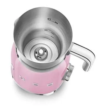 Smeg 50's Retro Style Aesthetic Milk Frother (Pink)