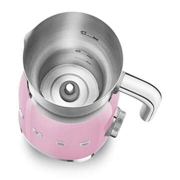 Smeg 50's Retro Style Aesthetic Milk Frother (Pink)