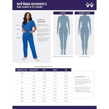 Sivvan Long Sleeve Scrubs for Women's Comfort Tee